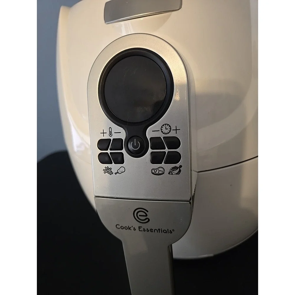 Cook's Essentials CM15901 3-Quart Digital Air Fryer 1500 Watt‎ White READ!!!